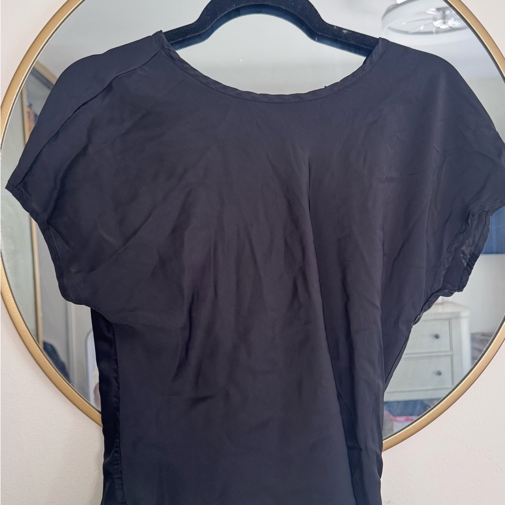 J. Crew Classic Black Short Sleeve Top